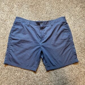 Under Armour Navy Flat Front Shorts